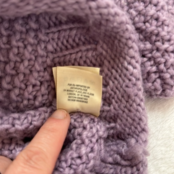 Moth for Anthropologie.  Cropped turtleneck sweater, size small. - Picture 7 of 7